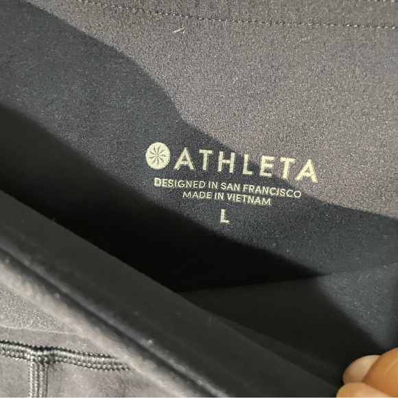 Athleta Navy Bike Shorts, EUC, Large. - Picture 10 of 11